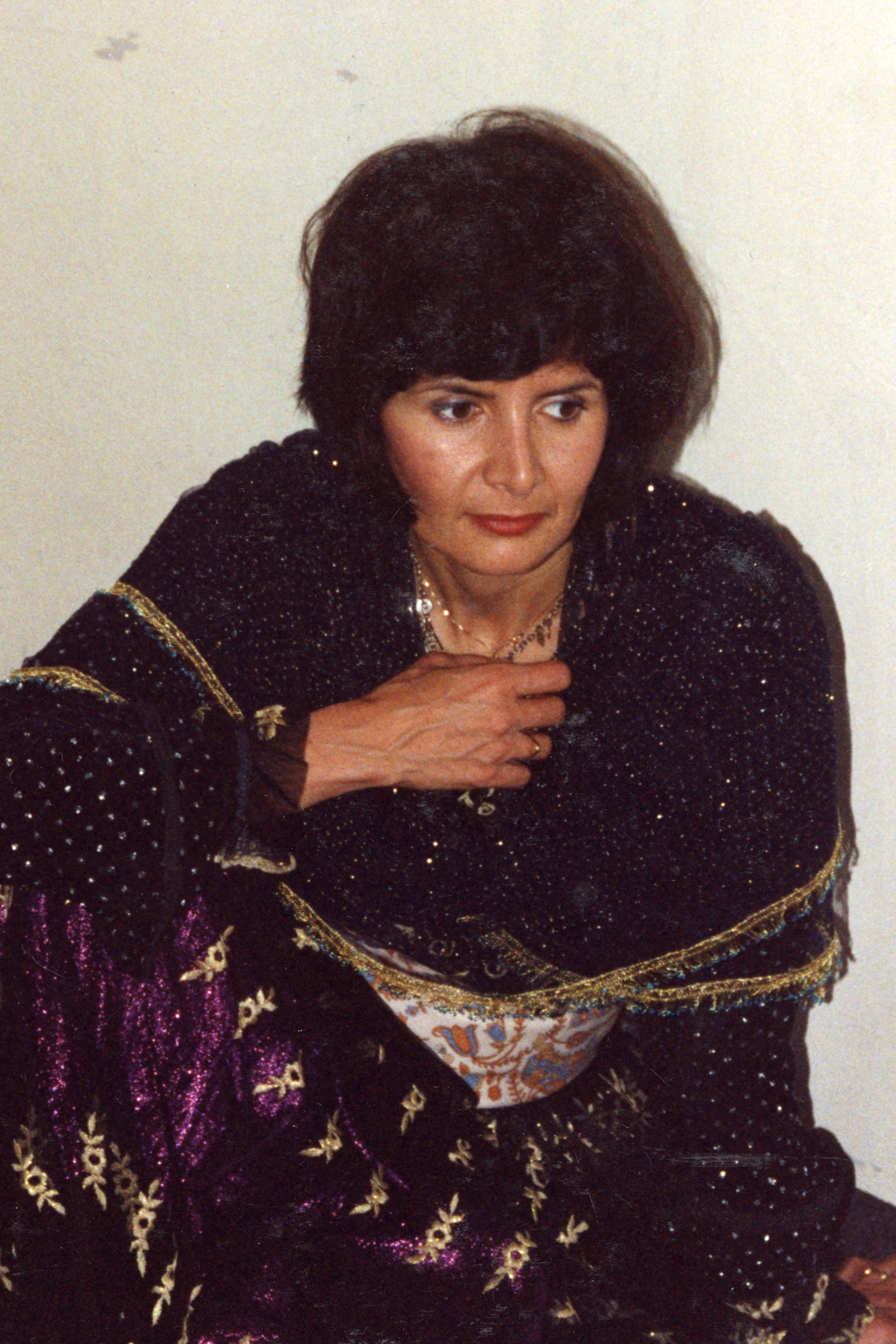 A photo of Mína Norlin at that time from a trip to Kurdistan, summer 1990