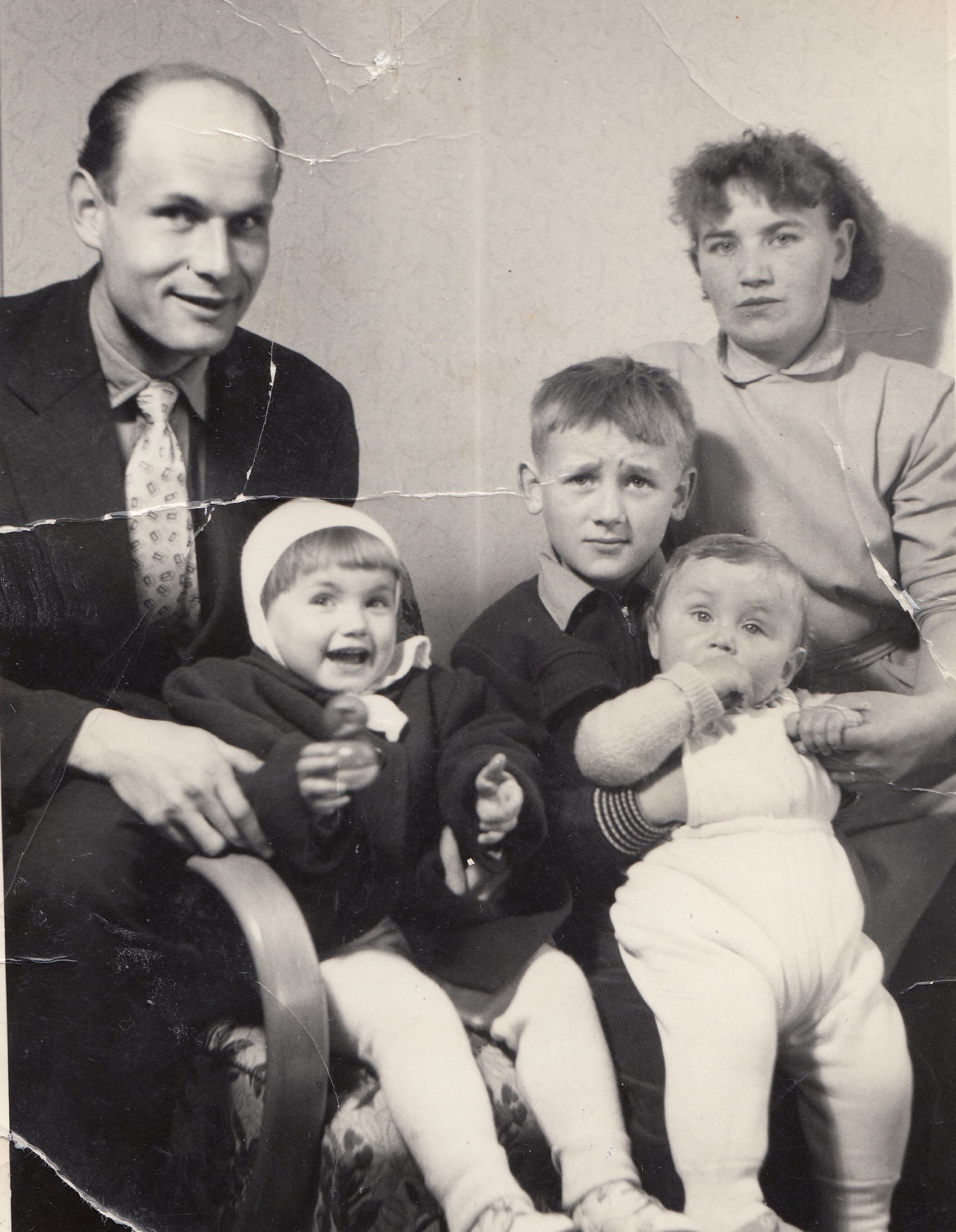 Václav Blabolil s rodinou, cca 1959