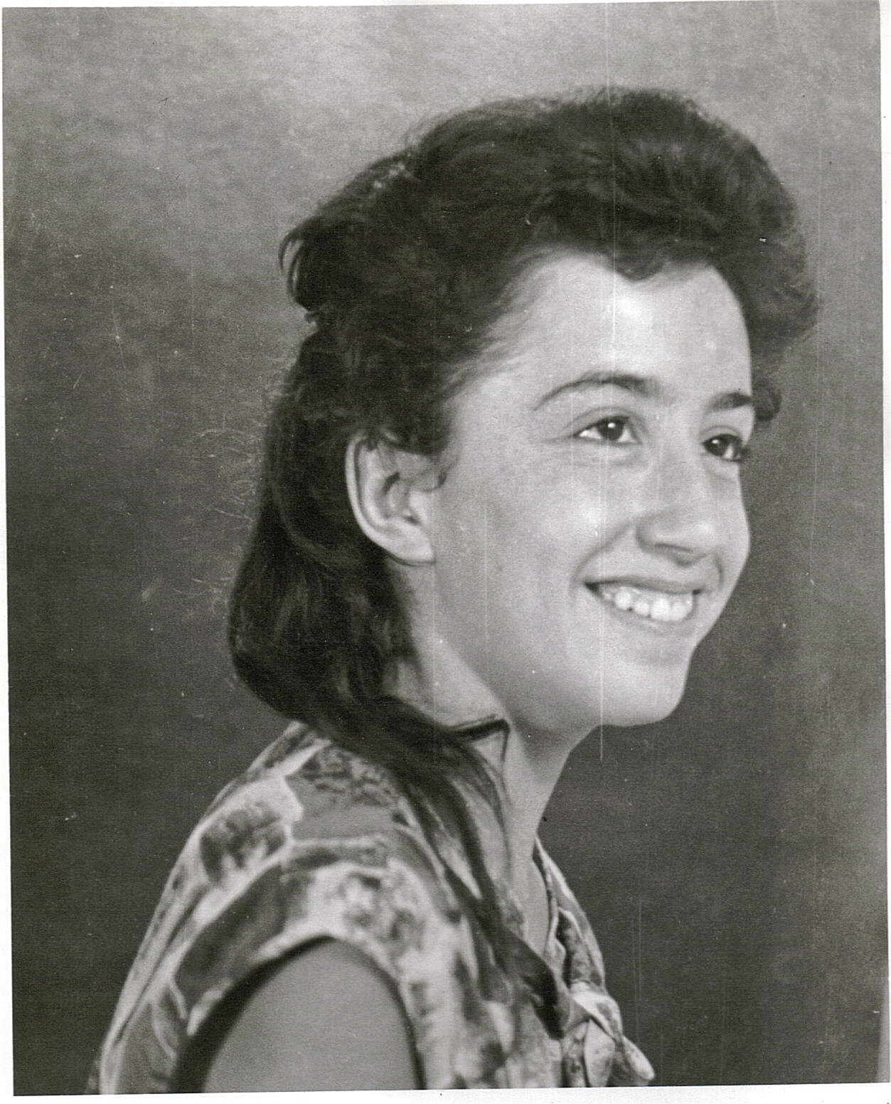 Katarína as a high school student.
