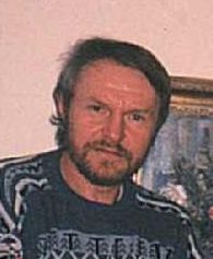 Jan Čihák in his gallery, early 1990s