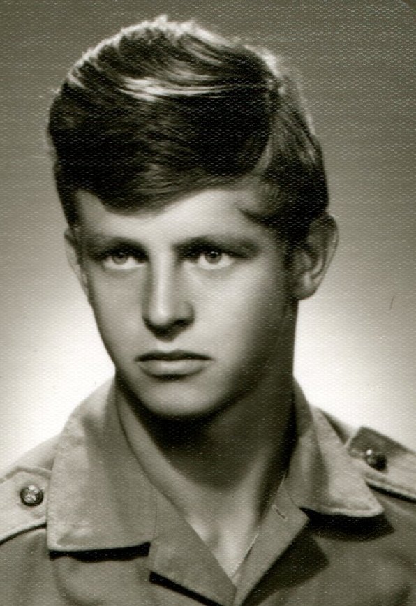 Václav Valeš in 1969 as a soldier of the Border Guard