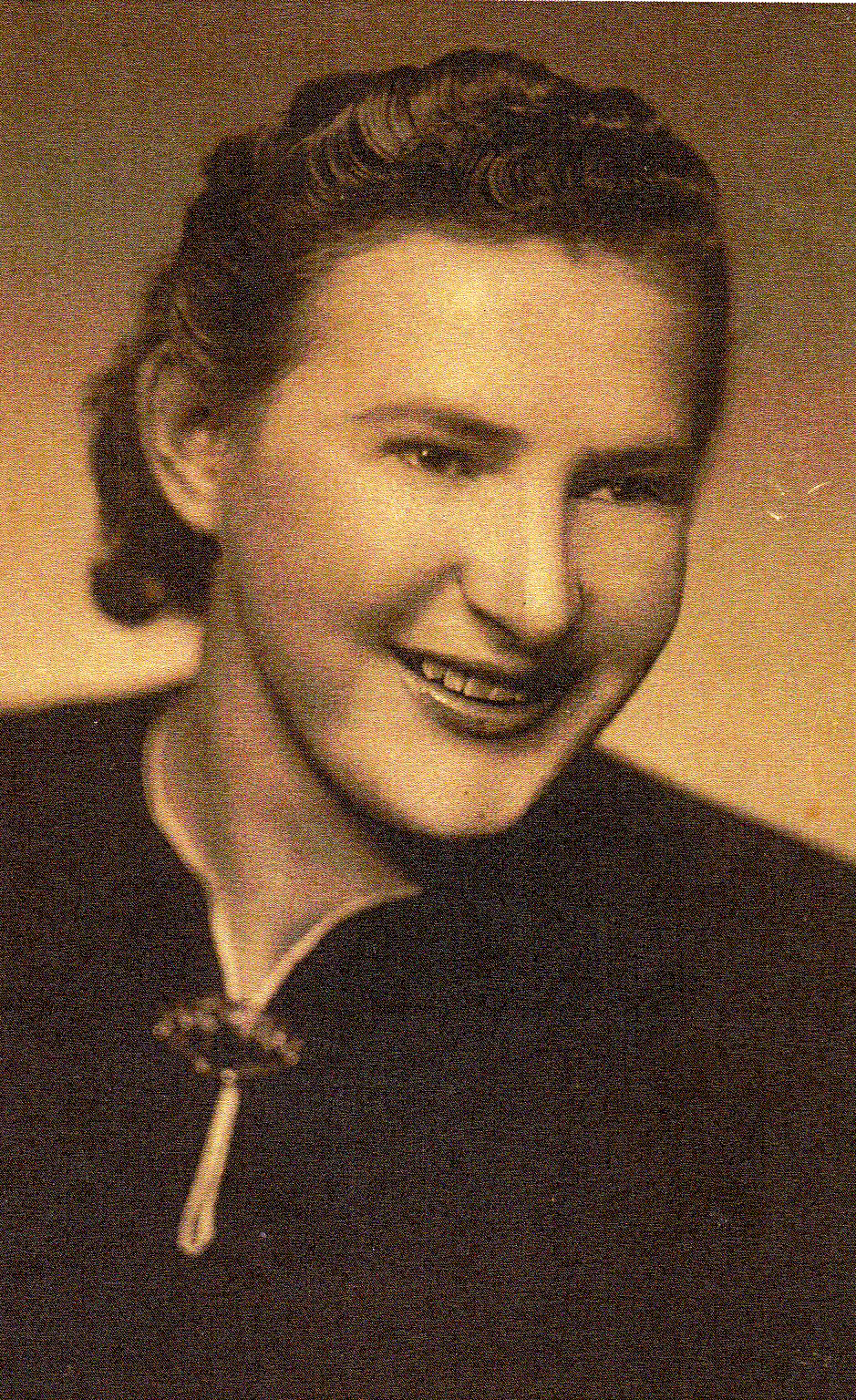 Josefa Povolná at the age of 18 in 1942