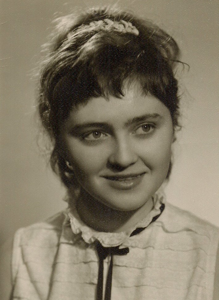 Alena Švandová as a high school graduate