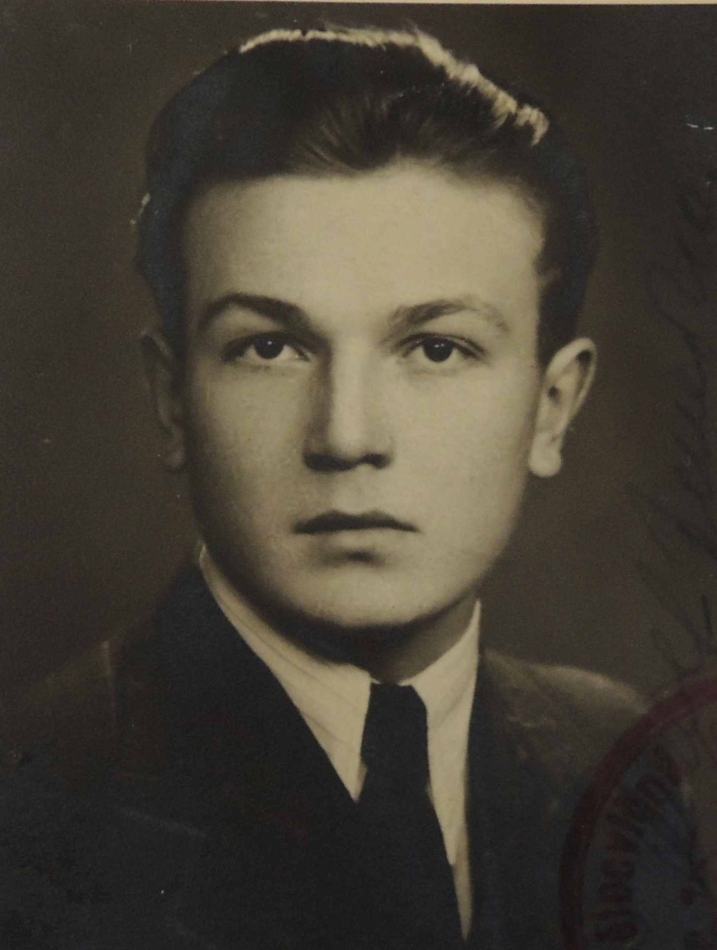 Rudolf Jurečka, graduation, Valasske Mezirici 1944		