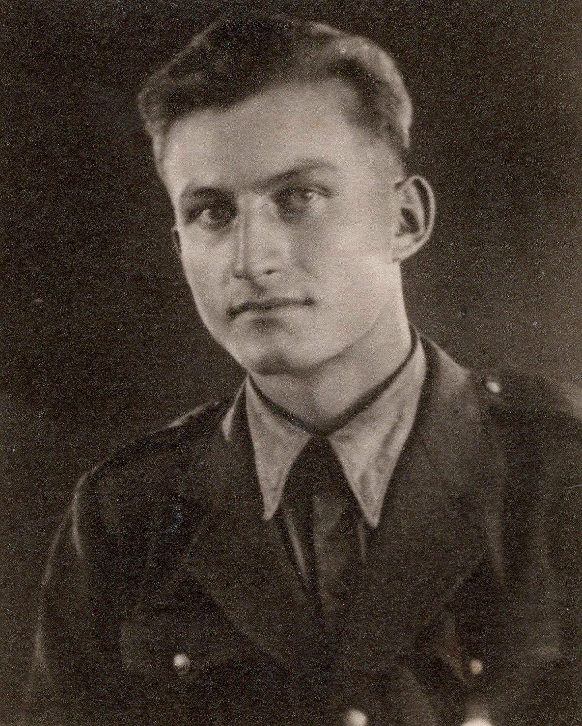 Eighteen-year-old Josef Svoboda in the army