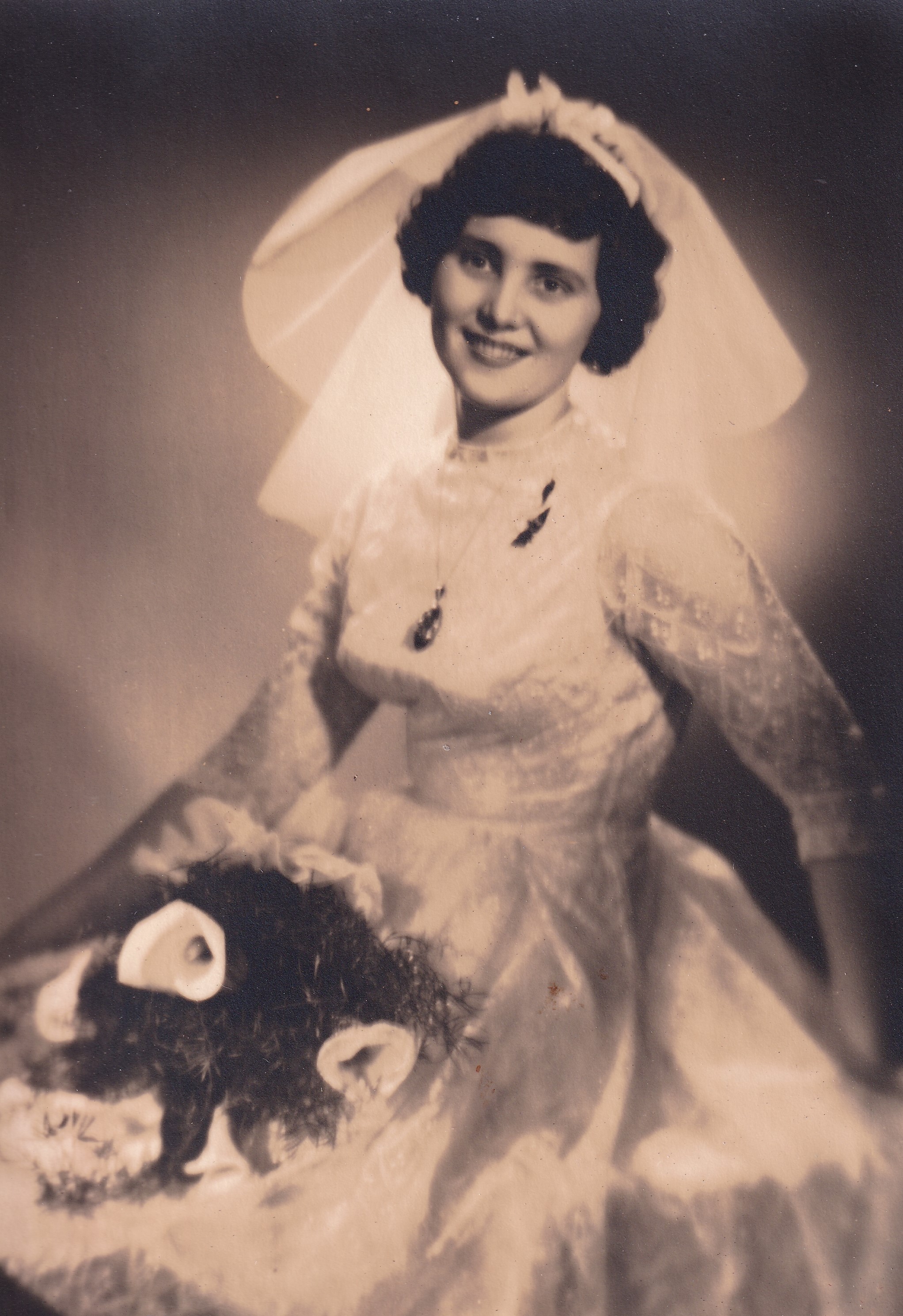 Věra Houšková as a bride