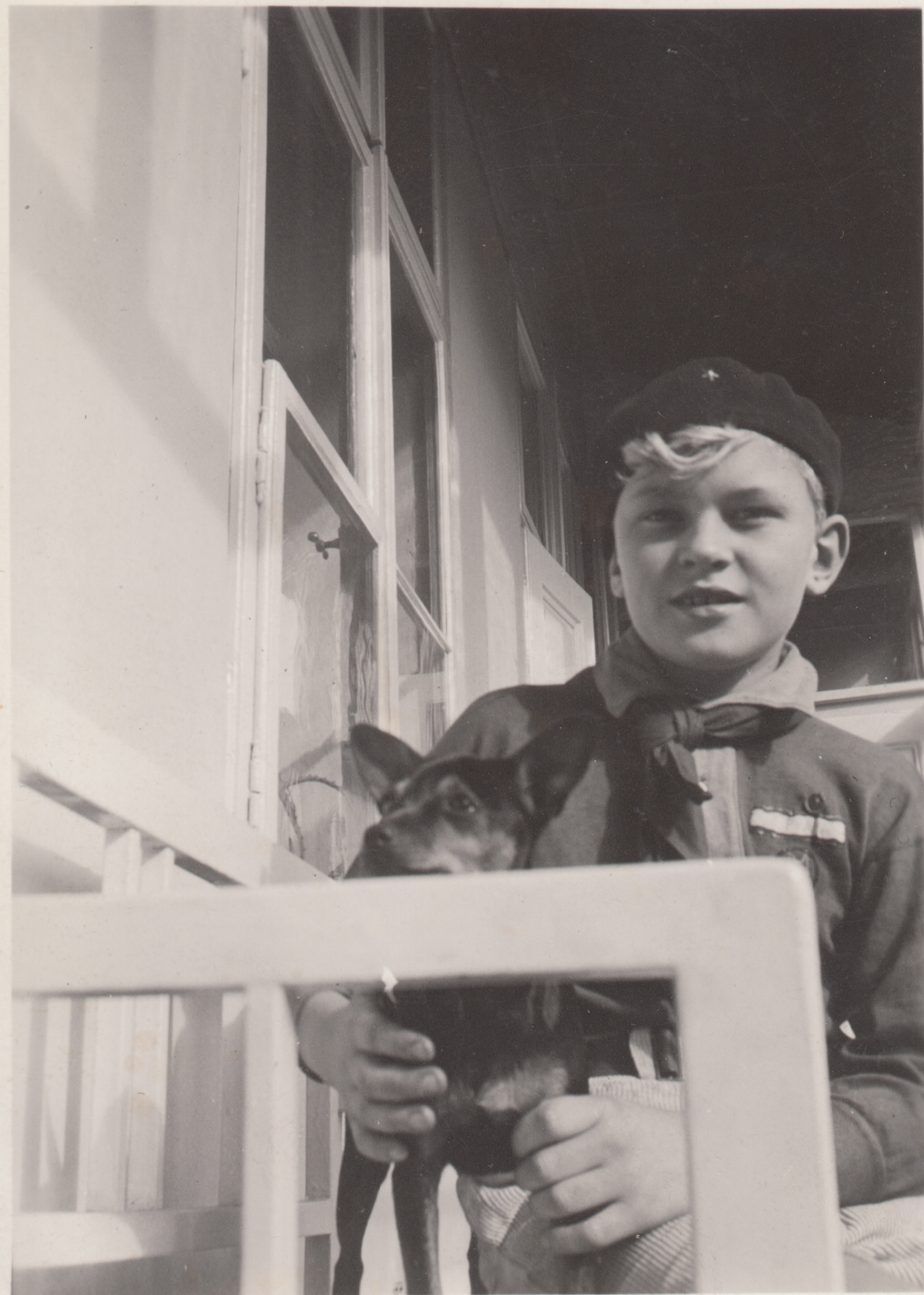Tribute to Jiří - Amateur, 5th division of water scouts, Prague, at home, last time in wolf costume, Prague, 1934.