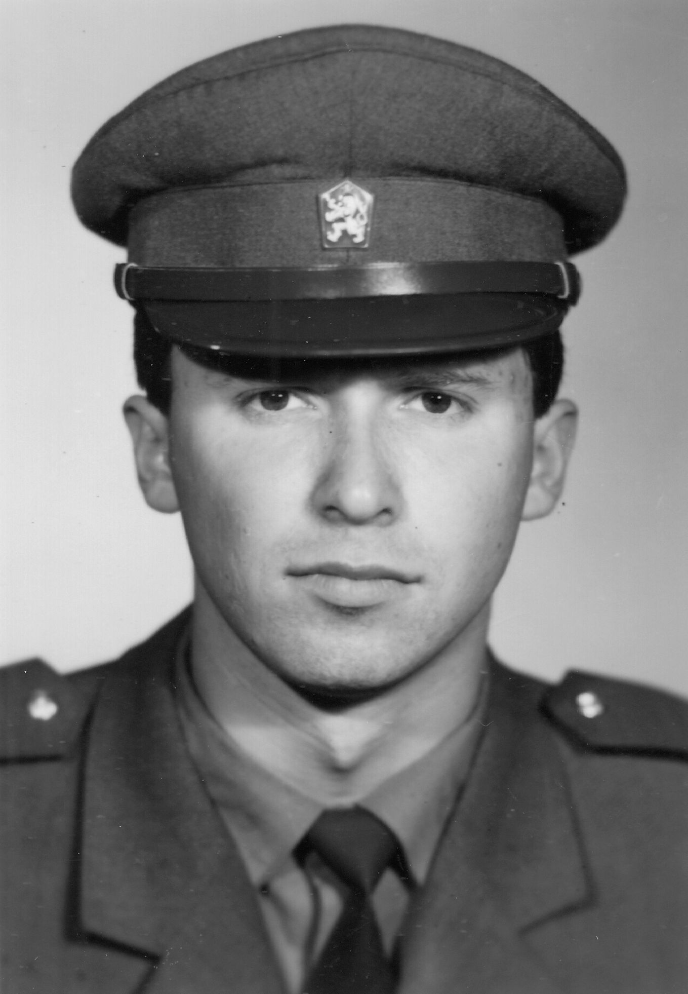 Jiří Rak during military service in Cheb, 1980