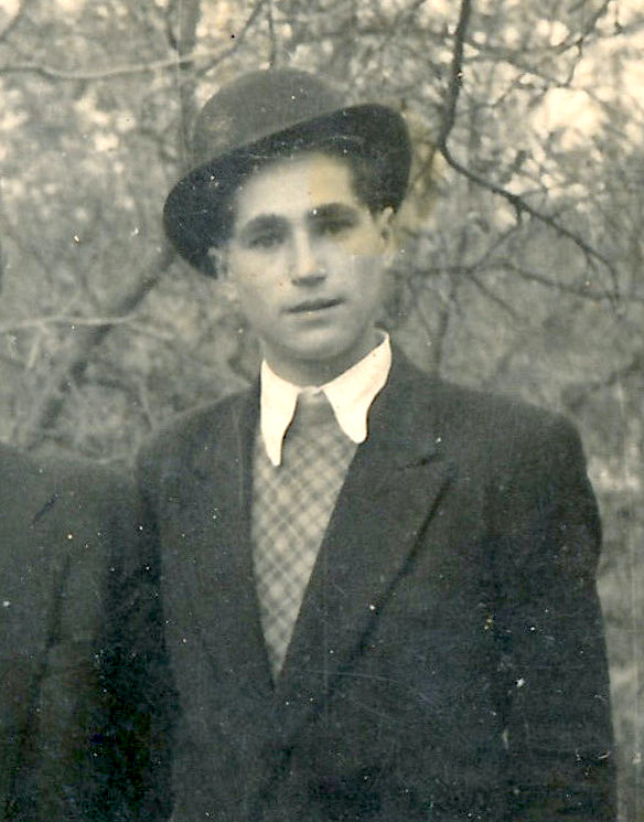 Matěj Kalina in his youth, Šumice, 1960s