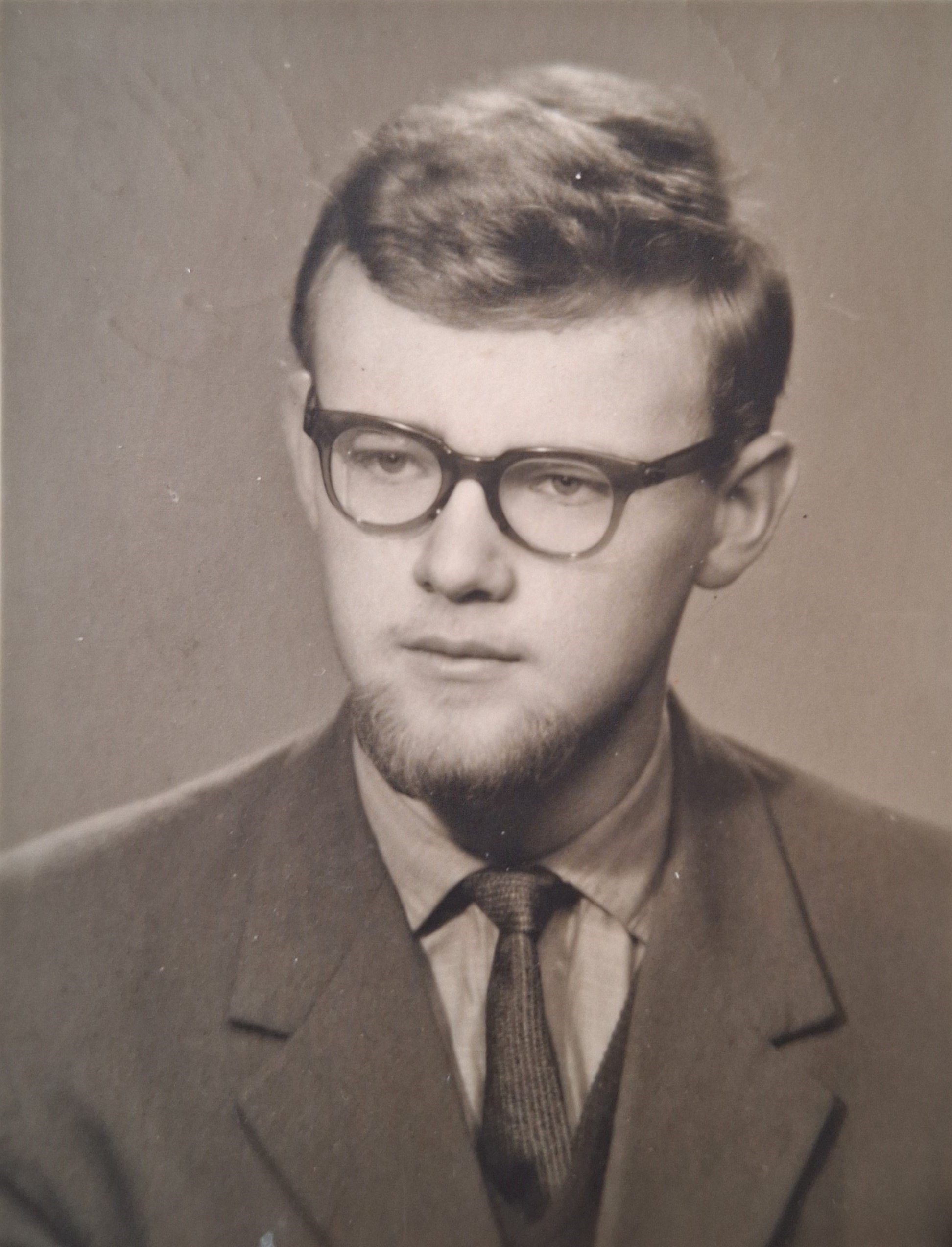 Ivan Pelant in Uherský Brod, first year at university, January 1963