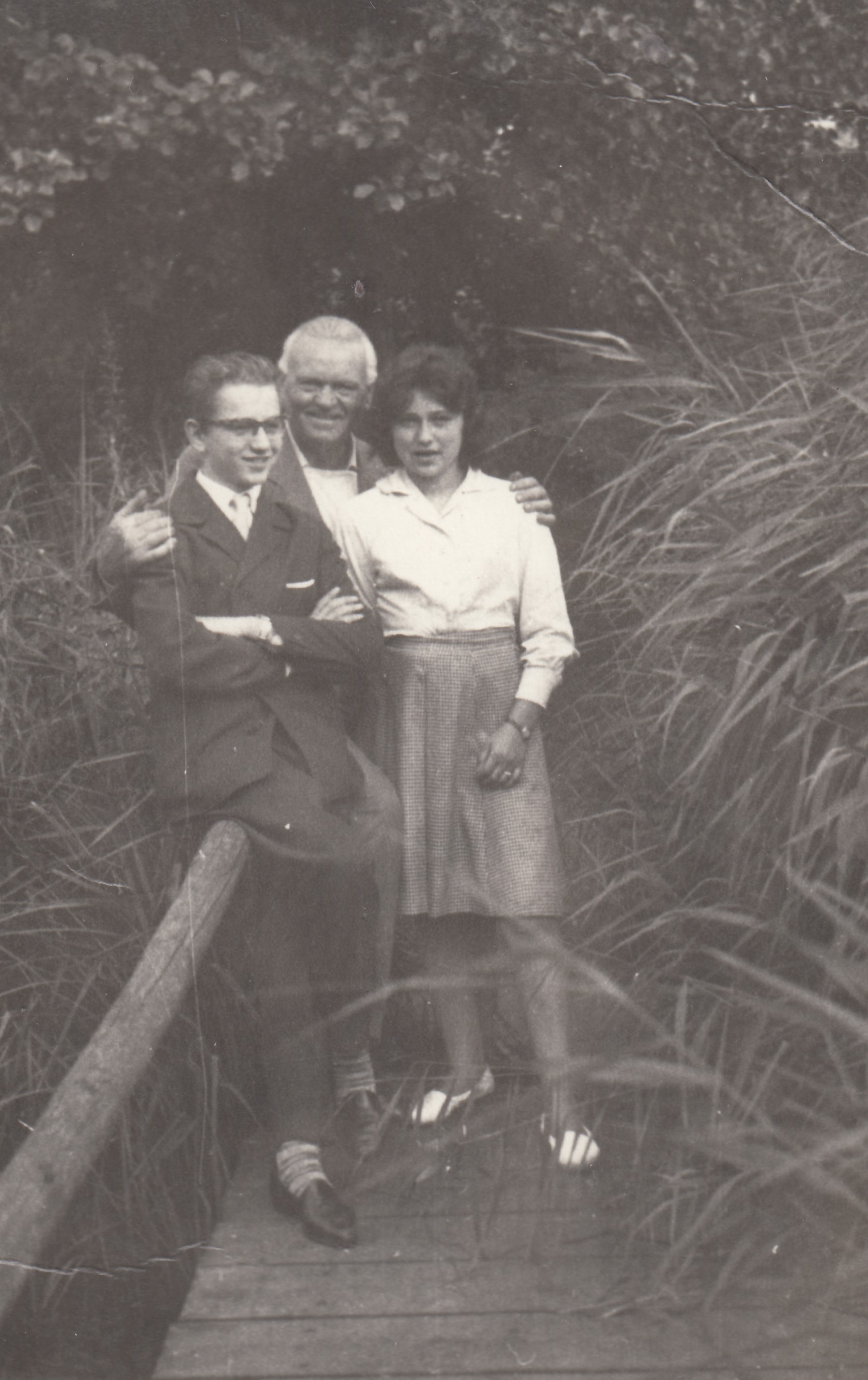 Family photo after father's release from prison, 1956