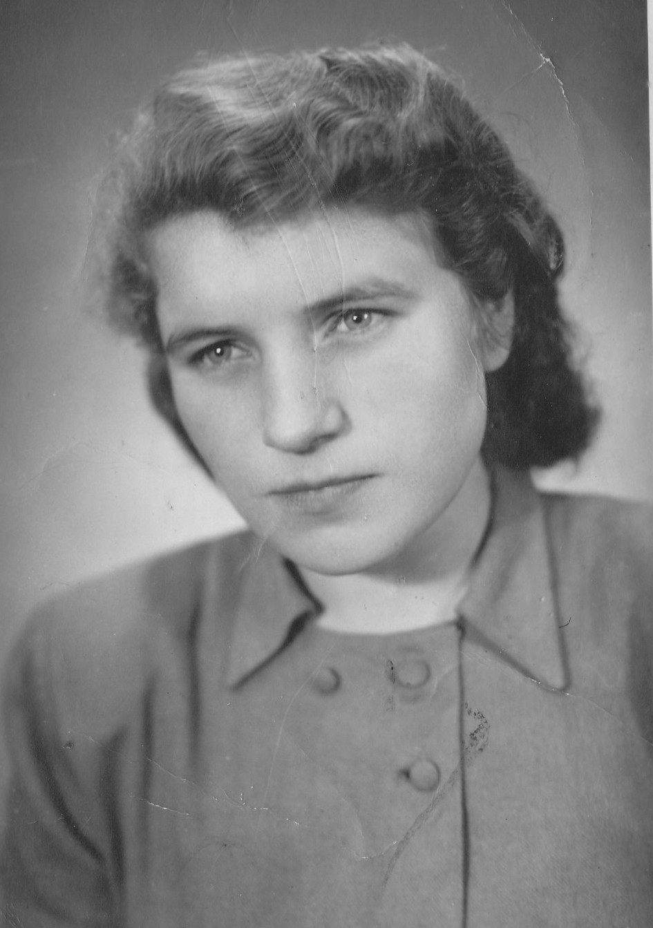 Blažena Plesarová in her youth