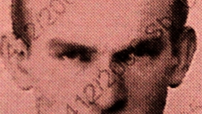Josef Brzoň, foto z vězení, 1954 (výřez). Zdroj: archiv pamětníka