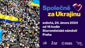 Společně za Ukrajinu! Vytrvejme! Sejdeme se v sobotu na Staroměstském náměstí