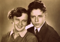 Dagmara Pavlátová with her brother