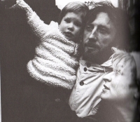 With Jan Vodňanský and her son; 1978 