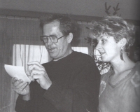 With Václav Havel in Zahradní Město; 1988