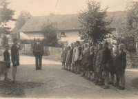 The school in Hynčice nad Moravou before the Second World War