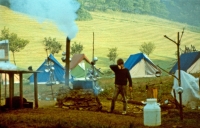 Secret scout camp in Francova Lhota