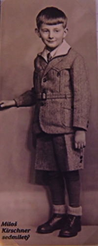 Miloš Kirschner as a seven year old 