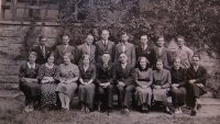 Teachers from a school in Kounov, 1937 - 1938 