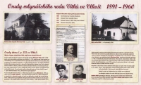 Memorial plaque for the Vítek family in Vlkoš