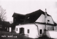Vítek family mill in Vlkoš that was confiscated and demolished in the 1950s 