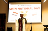 While participating in the Chin National Day
