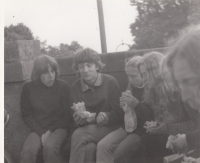 Witness Pavel Kvapil with friends during a pilgrimage to Svatý Hostýn in 1982