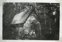 Chapel dedicated to St. Anna is pictured in a family album from the late 1950s. The building was dismantled several years later.
