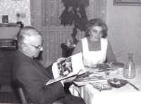 1960s, the witness with P. Ondrej Damborsky in Drazovice