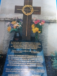 Hrob s pozůstatky karpatských Němců zastřelených v červnu 1945 u Přerova