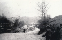 (photographed in 1964) - journey to school in Jaklovce