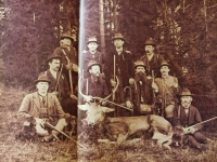 Hunting Society of Malé and Velké Vrbno. On the top right grandfather Eduard Lack