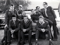 Adam Rucki (on the right, standing) serving in the military / 1976


