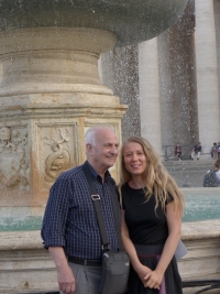 Witness with his niece Hana Křenková, Milan, 2018