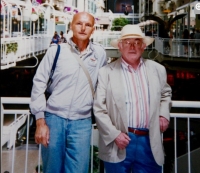 Vladimír Kříž with Josef Škvorecký in Toronto