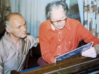 Vladimír Kříž with Eduard Ingriš in 1987