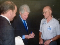 Vladimír Kříž with Bill Clinton in San Francisco