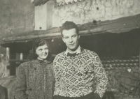Jaroslava with her brother