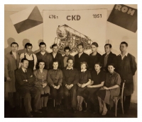 With his colleagues from ČKD - 1951