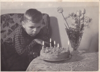 Zdeněk celebrating his 5th birthday