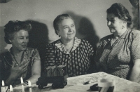 Mother of Jaroslava right, mother-in-law centre, husband's sister left, early 1960s