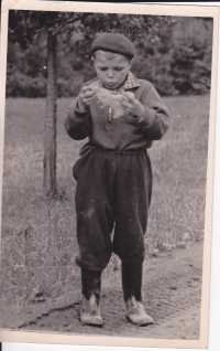Zdeněk at the age of five
