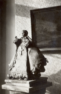 Copy of Infant Jesus of Prague, which Marie Uchytilová made based on the real model (1949)