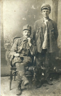 Father during WWI - right
