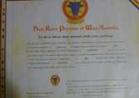 Dekret o jmenování Vladimíra Kříže konzulem státu Hutt River