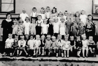 The day-care centre for the harvesters' children in Ždánice, 1942