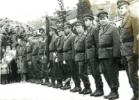 Vojenské oslavy 1967 v Michalovciach 
Michal Suďa tretí sprava