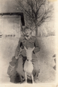 During military service in Rajhrad in 1954